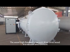 Processo di asciugatura del legno Macchina di asciugatura a vuoto ad alta frequenza Hf
